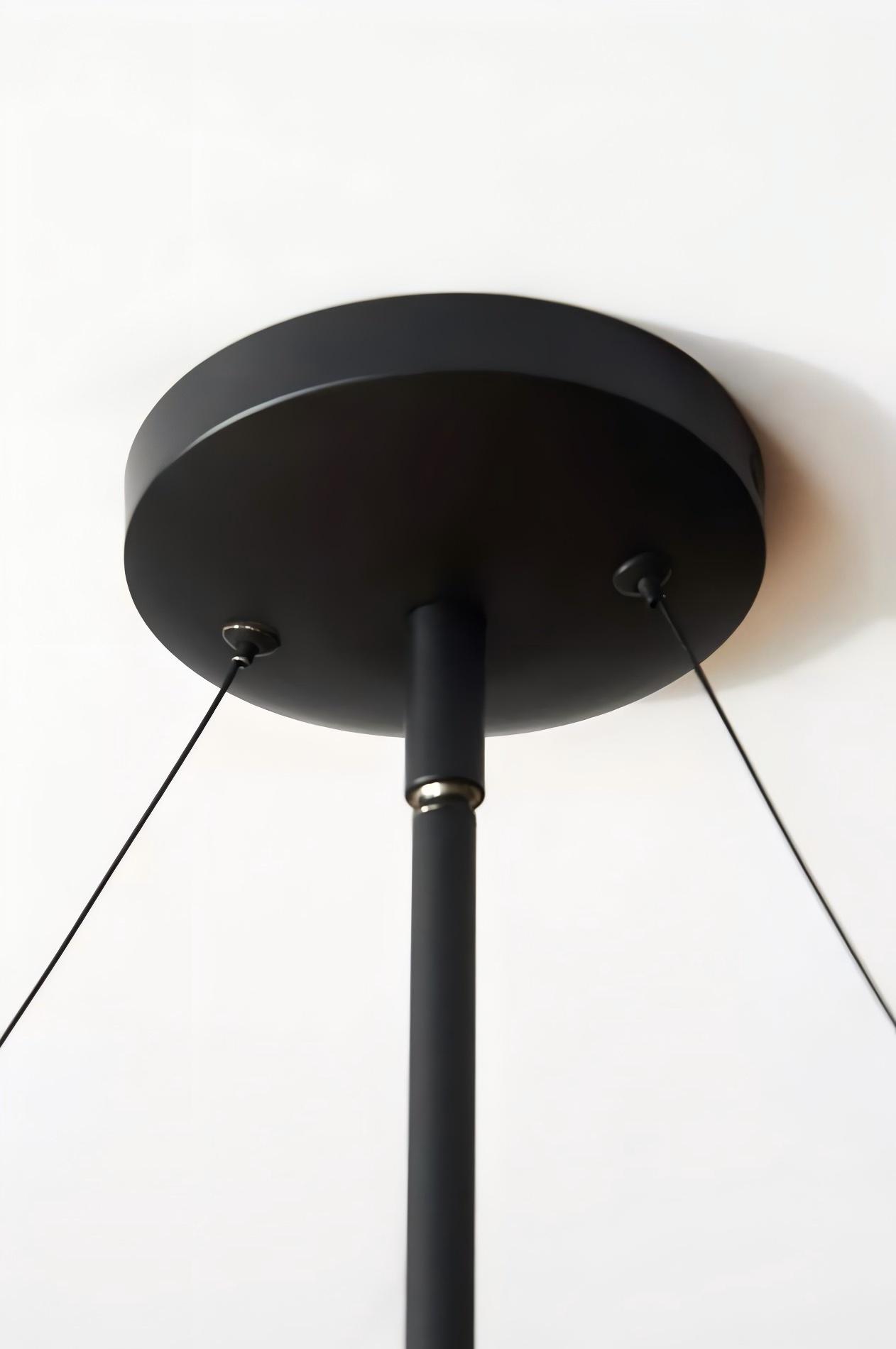 Pawrior Multi-head Organic Glass Spherical Chandelier - Modern Cloud Design Branch Light