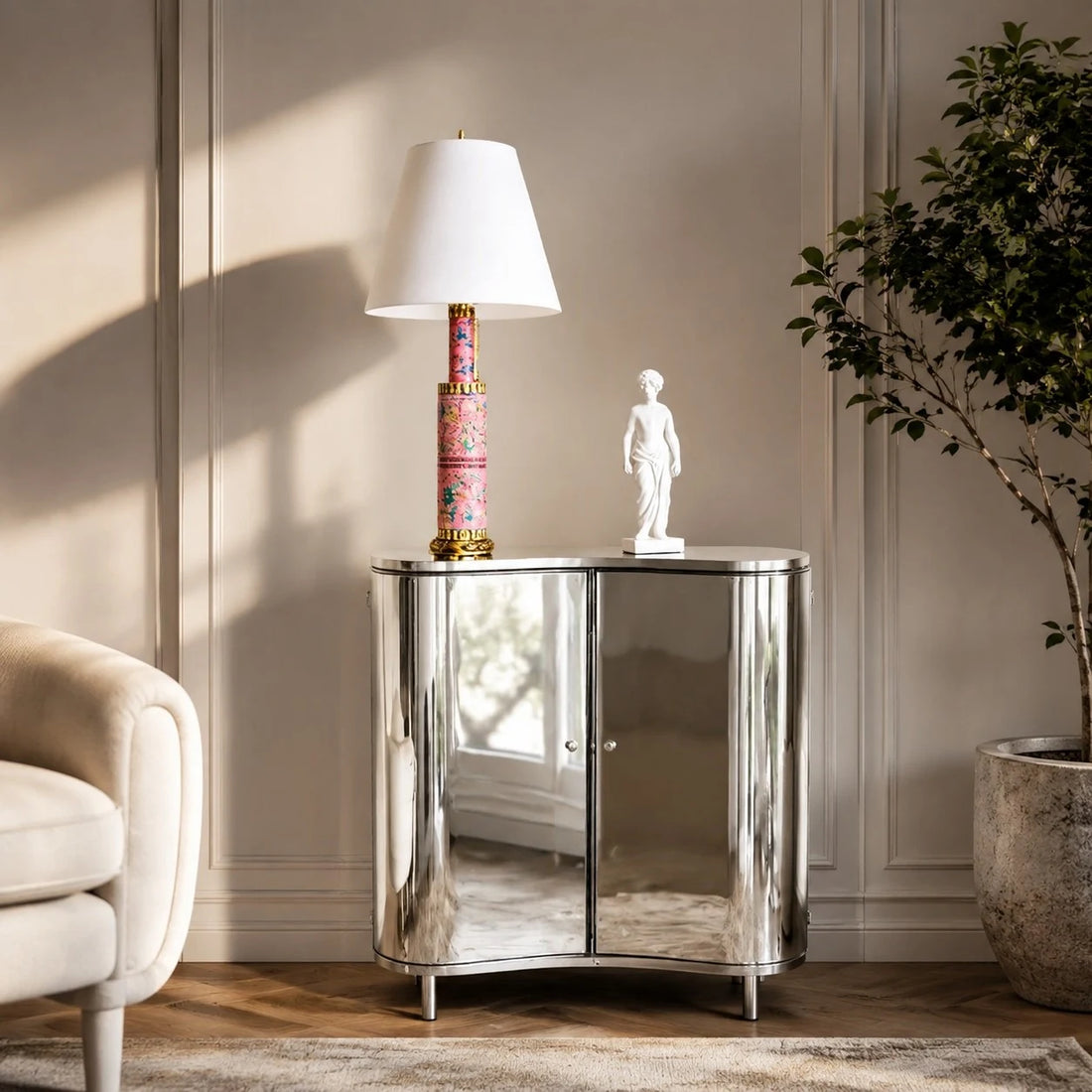 Floral Ceramic Table Lamp