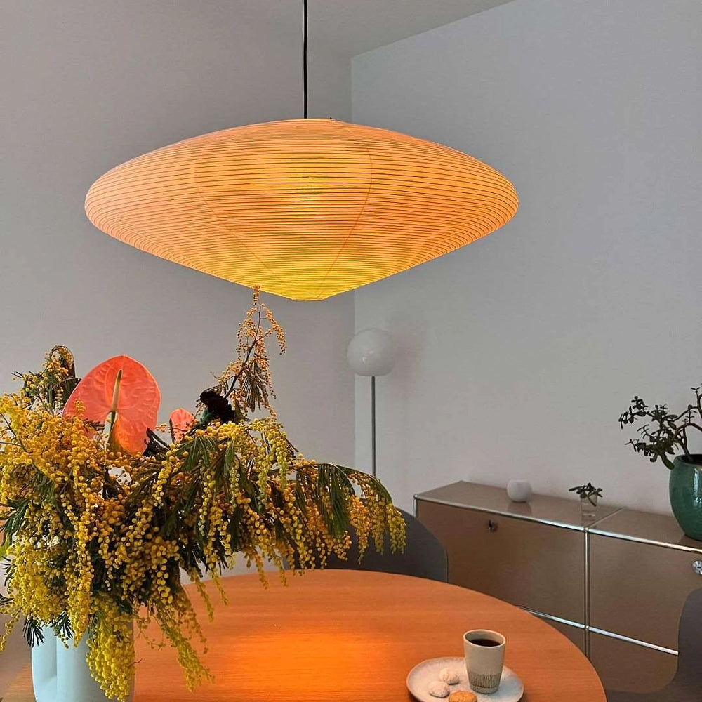 Mulberry Washi Pendelleuchte – Sanftes handgefertigtes Licht für warmes Wohndekor