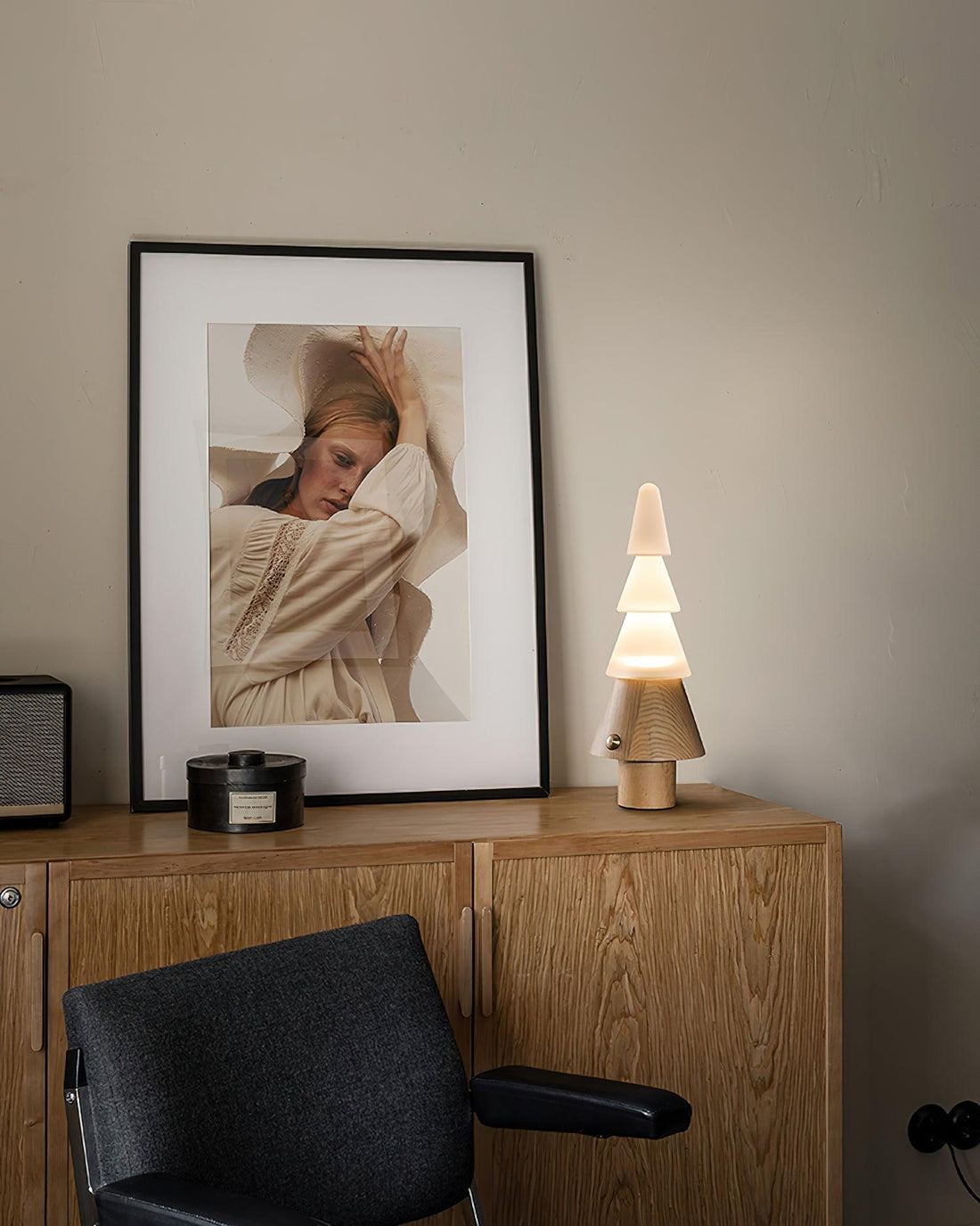 Tree Table Lamp - Built-in Battery Adjustable Night Light
