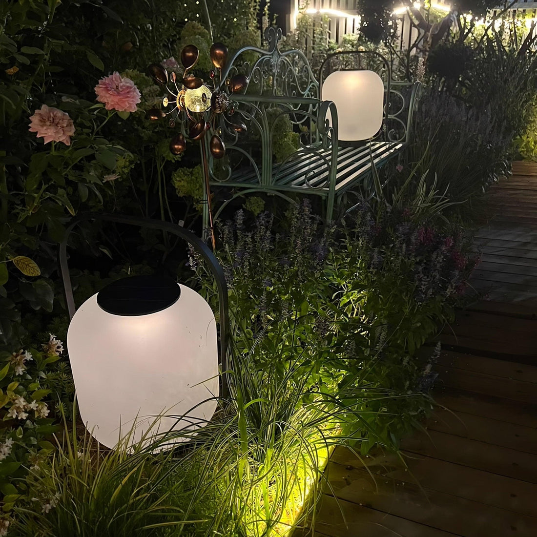 Tragbare Laterne Outdoor-Tischlampe - Wiederaufladbare Lampe für Balkon