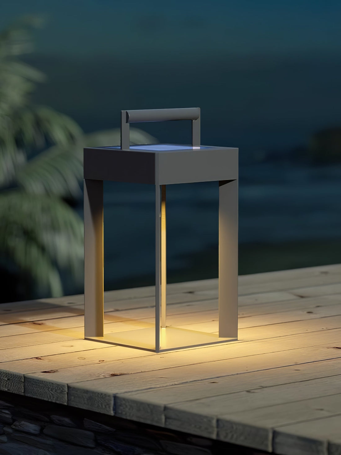 Solarlaterne Außenlampe - Geometrisches LED-Licht für Garten &amp; Terrasse