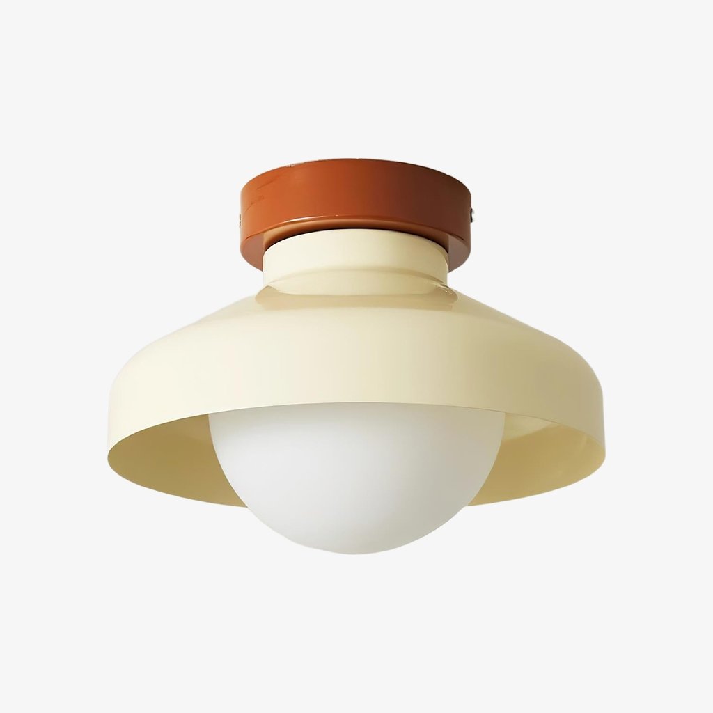 Elystra Sculptural Glass Ceiling Light Minimalist Cone Shape Fixture for the Living Room