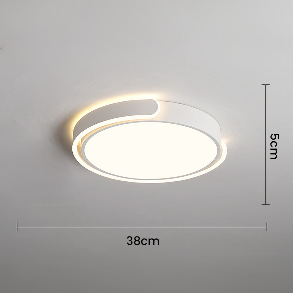 Minimalist LED Ceiling Light – Round Acrylic Fixture for Bedroom