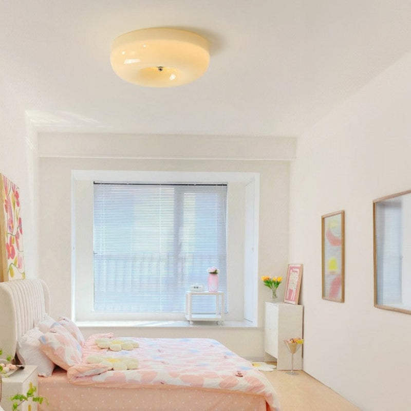 Milky Glass Vintage Art Deco Ceiling Light