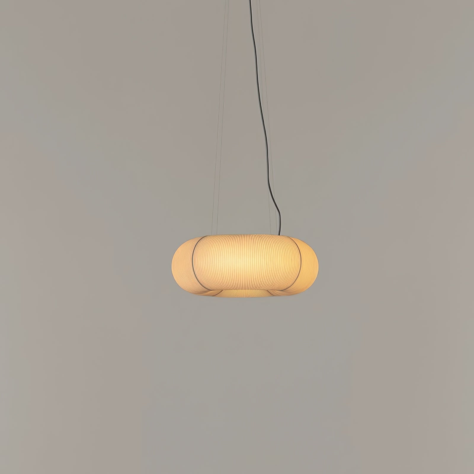 Mulberry Silk Pendant Lamp - Warm LED Lighting for Living Rooms