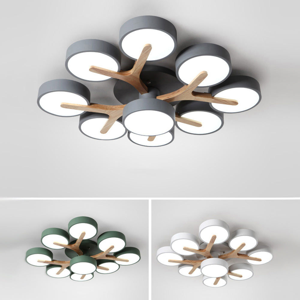 Contemporary Luxurious Ceiling Light - Acrylic Fixture for Living Room