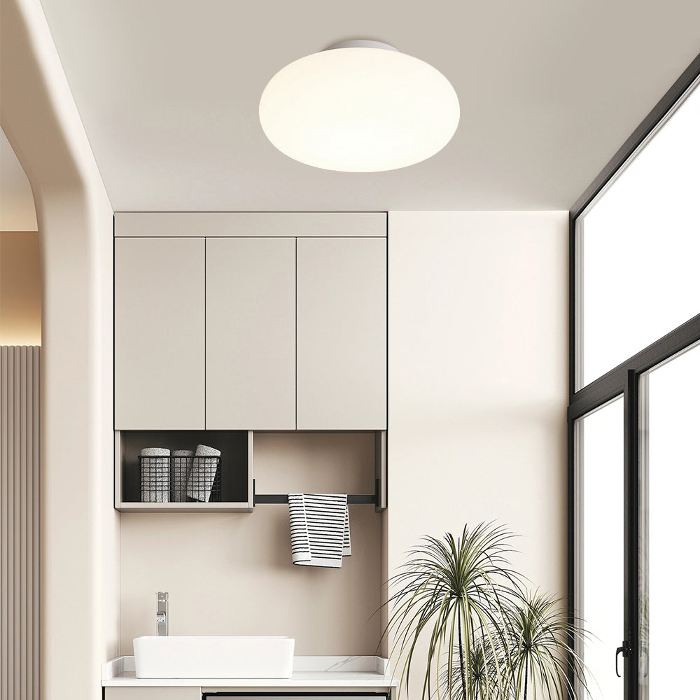 Modern Iron Ceiling Light - Round lampshade Fixture for Bedroom