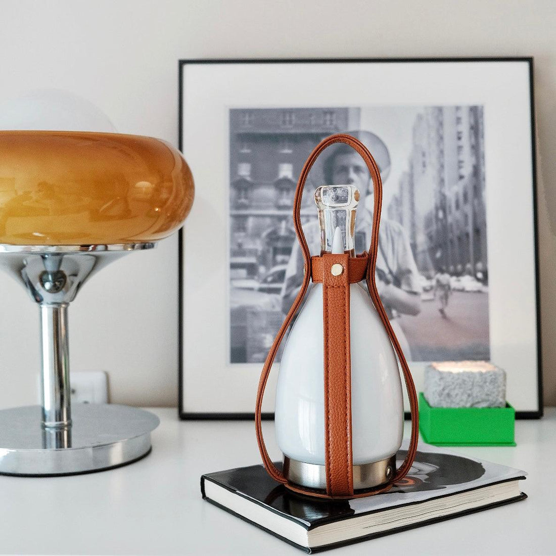Tragbare Akku-Tischlampe – wiederaufladbare moderne Lampe für Schreibtisch &amp; Zimmer