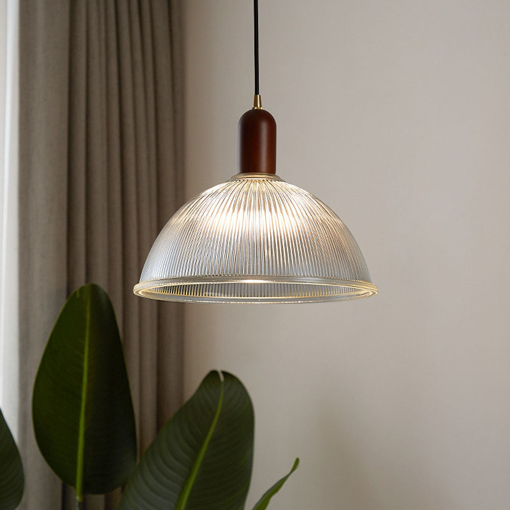 Wabi-Sabi Pendant Light - Clear Glass Bedroom Lighting Modern