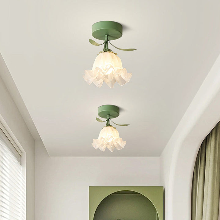 Creative Flower Ceiling Light - Mini Artistic Fixture for Bedroom