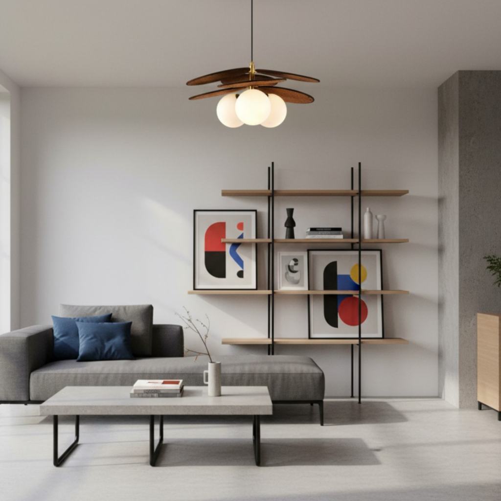 Orrise Artistic Layered Petal Pendant Light - Natural Inspired