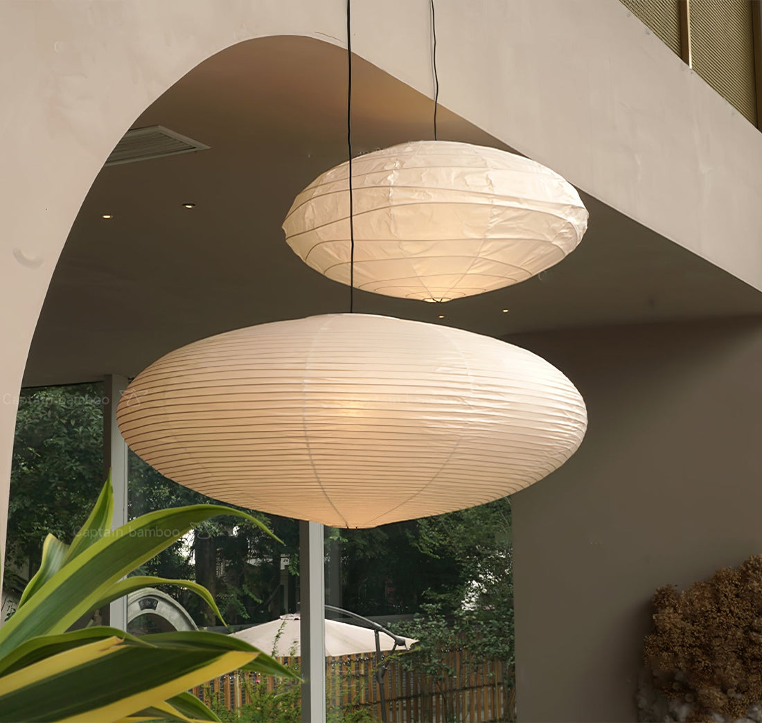 Mulberry Washi Pendelleuchte – Sanftes handgefertigtes Licht für warmes Wohndekor