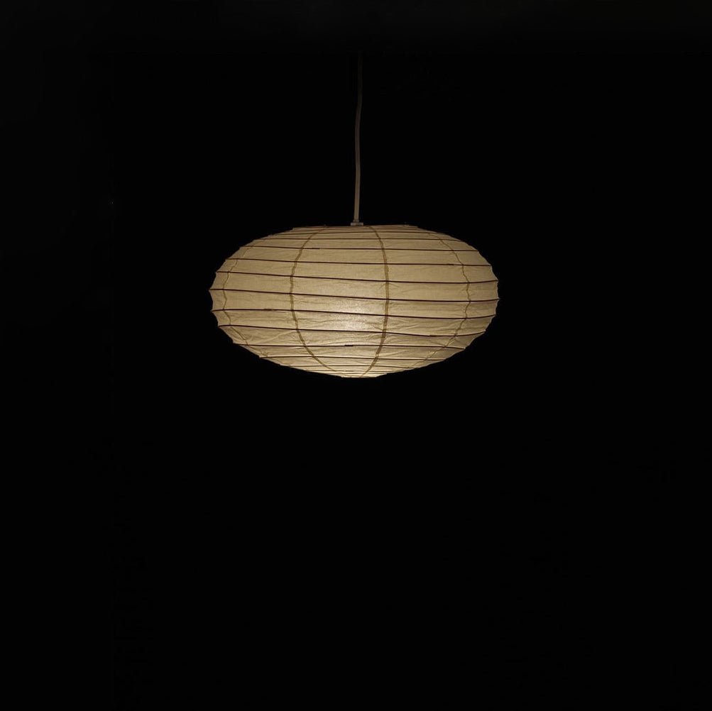 Washi Paper Pendant Lamp - Minimalist Japanese Light for Bedroom Decor