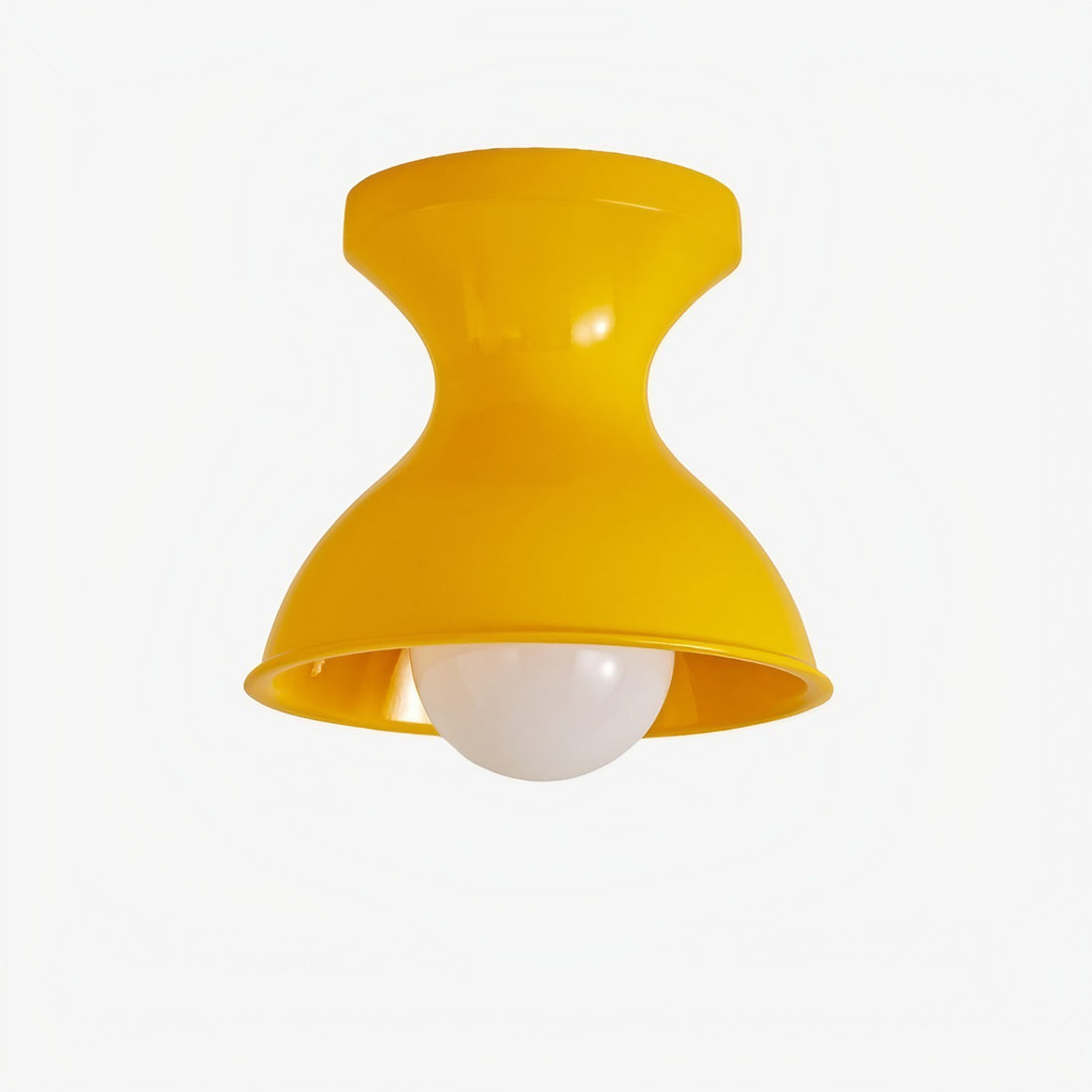 Yellow modern resin ceiling light