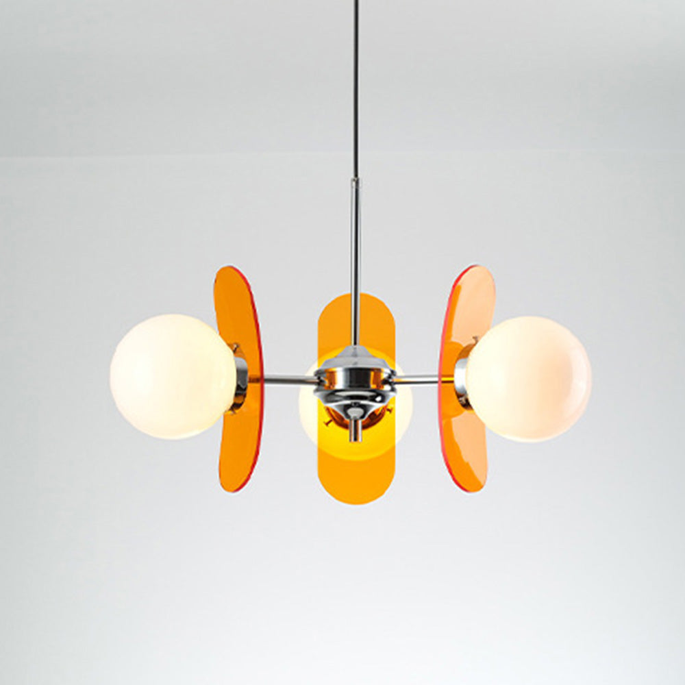 Art Deco Pendant Light - Petal Acrylic Material for Living Room