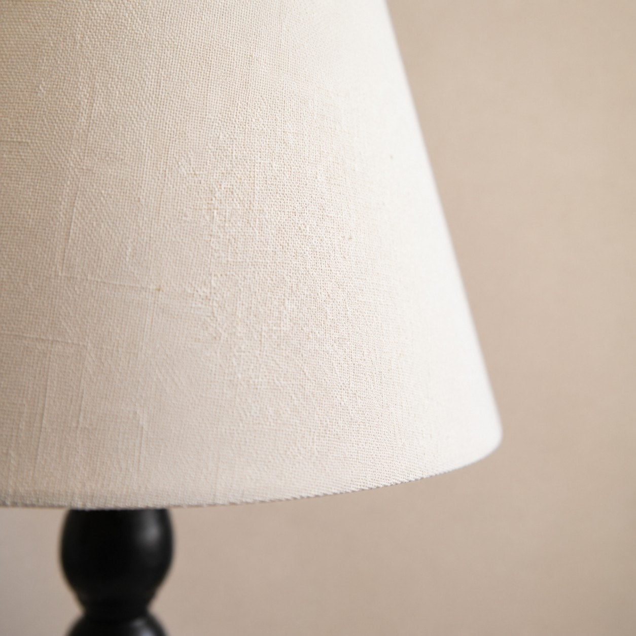 Close view of fabric lampshade texture