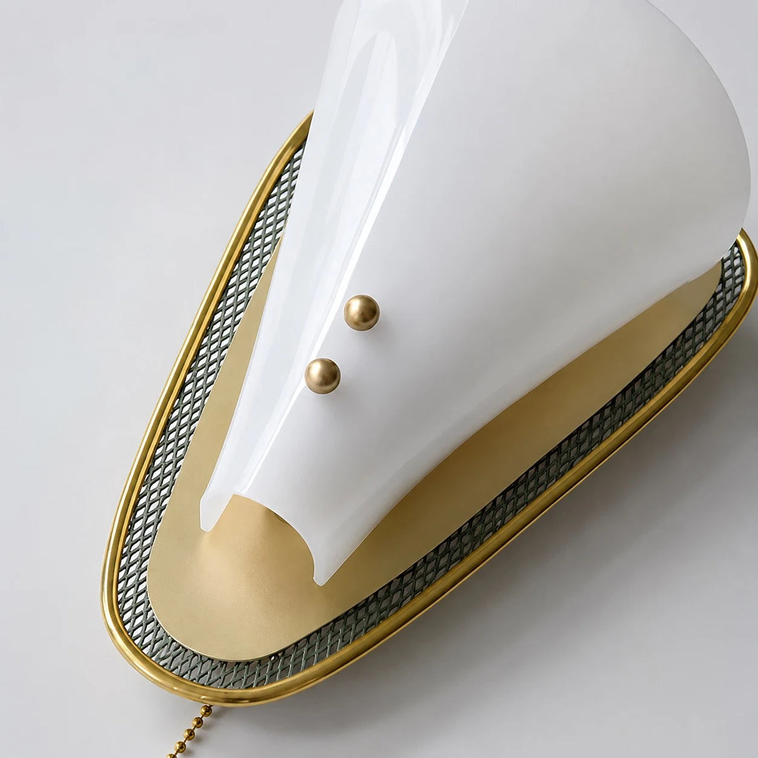 Vintage French pull-chain wall sconce