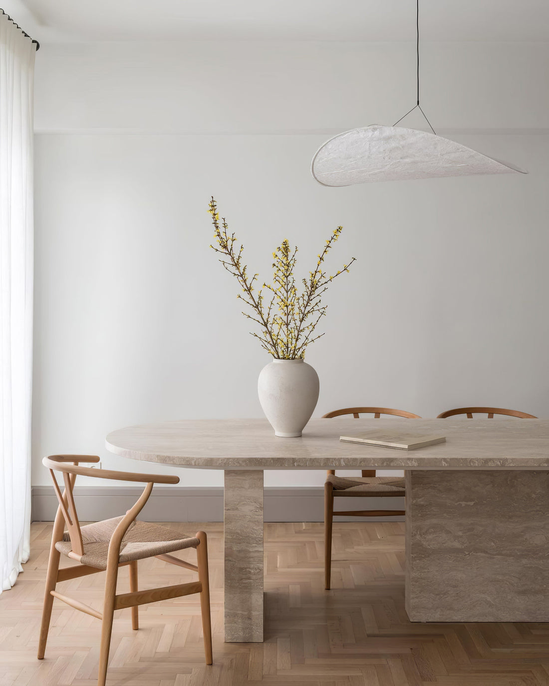 Cloudlike Mulberry Silk Plug-In Pendant Light