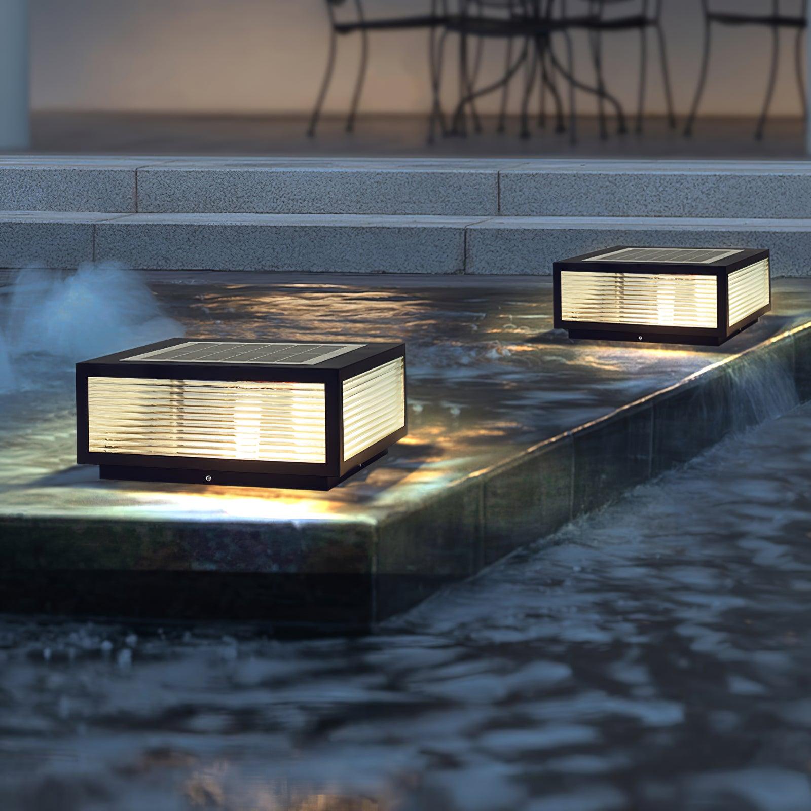 Garden Outdoor Light - Durable Metal Glass Lamp for Patio & Pathway