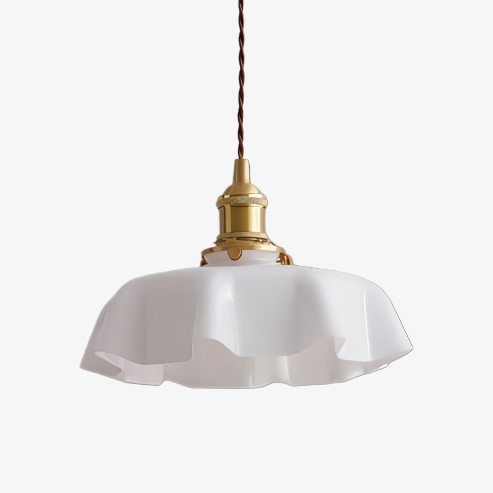 Aluneroa Vintage-inspirierte Blumen-Pendelleuchte mit sanft geschwungener Silhouette für die Innenbeleuchtung