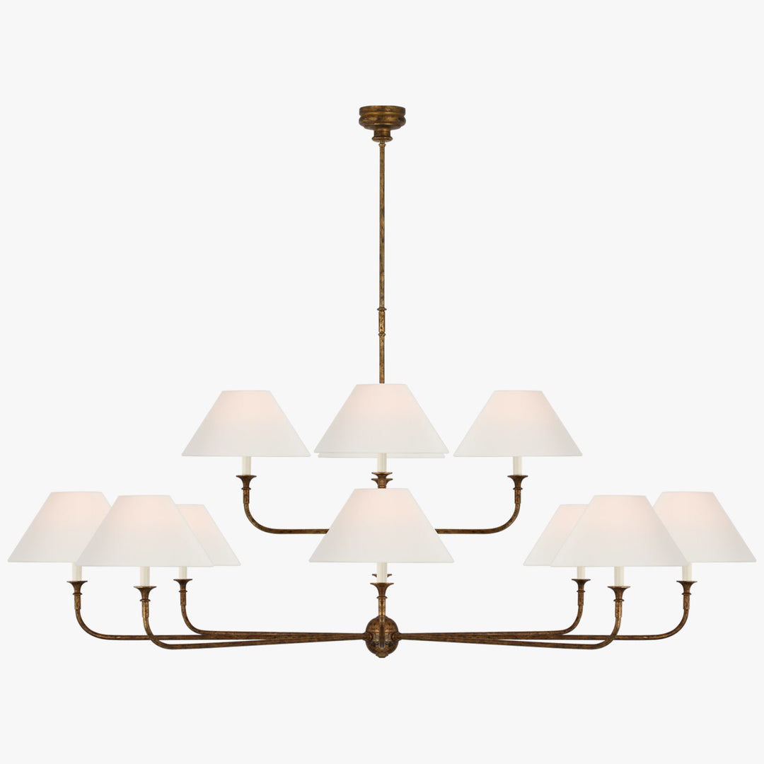 Piaf Grande Moderner Industrie-Kronleuchter aus Metall 