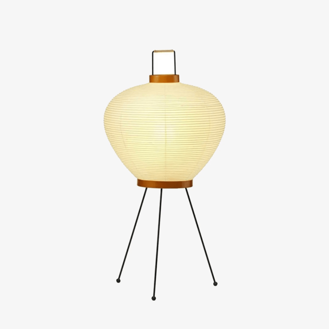 Japanisch inspirierte Papiertischlampe – Maulbeerpapierlampe fürs Schlafzimmer