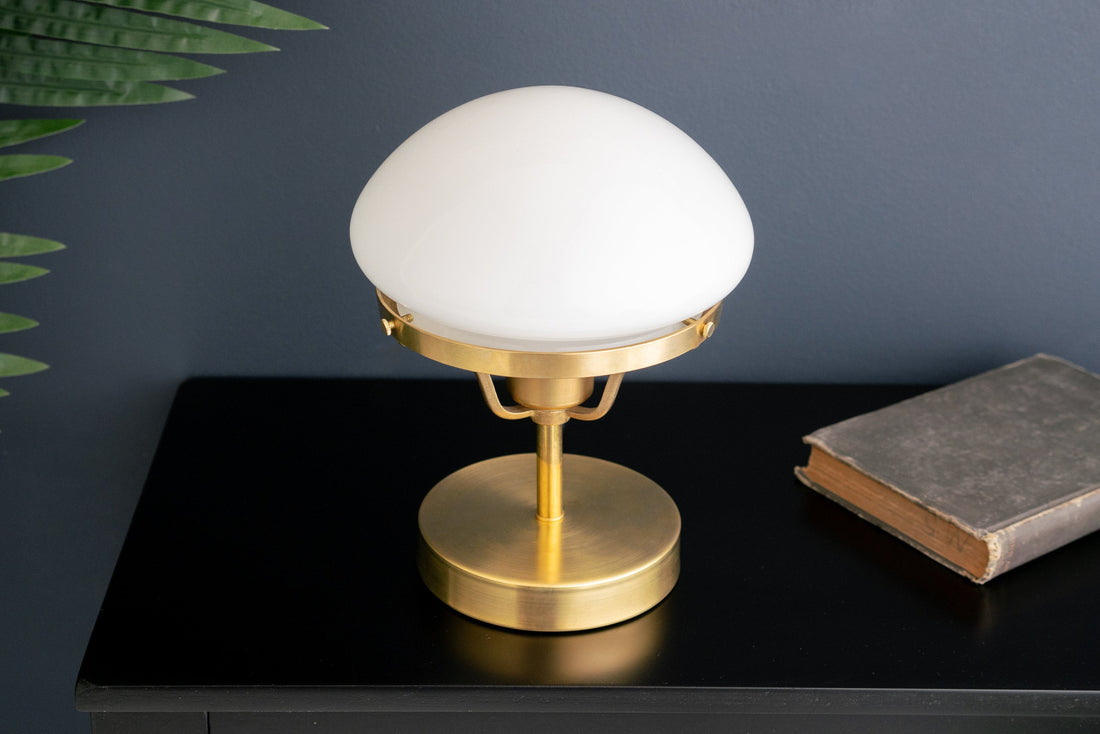Ornato Luxe Modern Brass or Black Table Lamp - Convertible Table Light Fixture