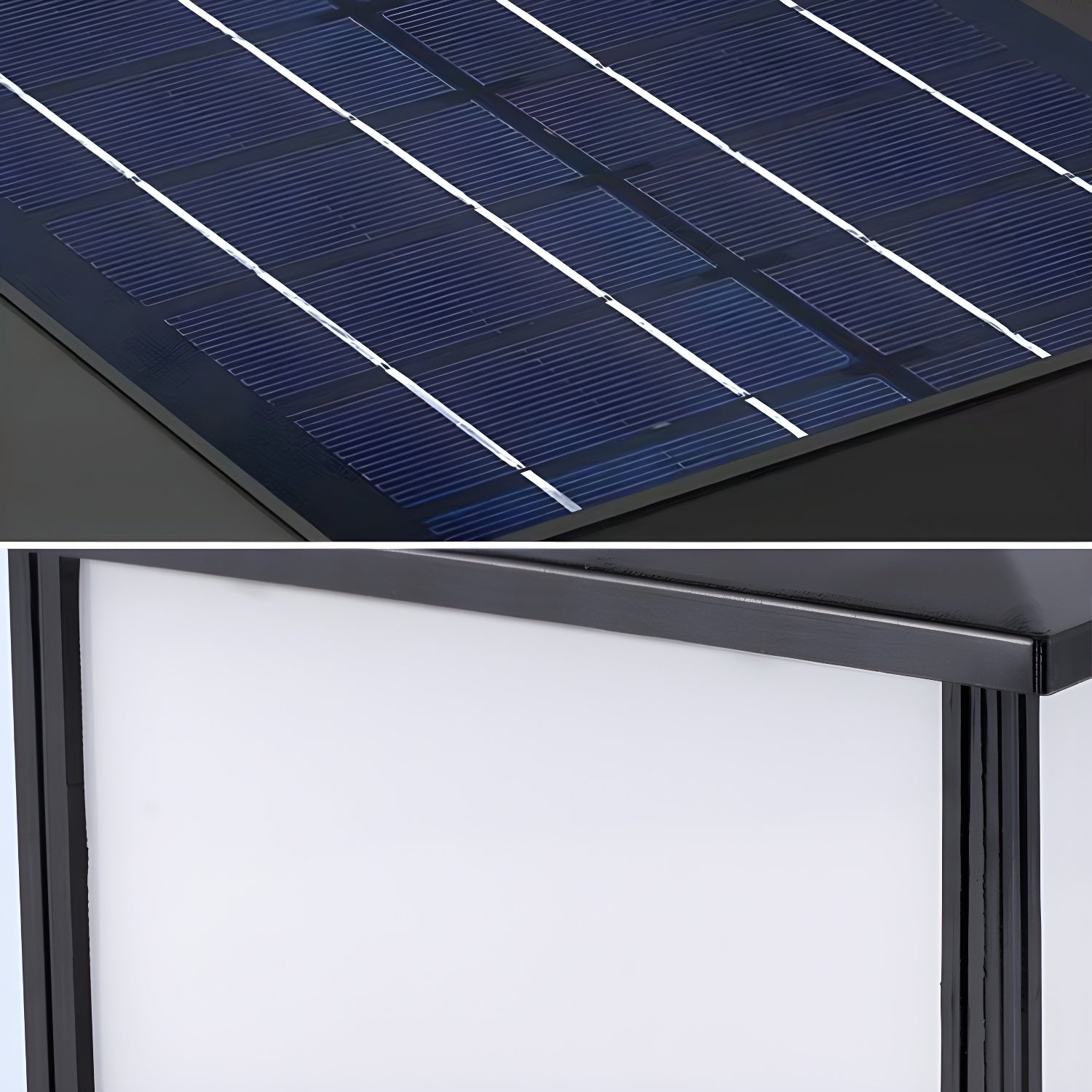 Solar-Pfostenleuchte für den Außenbereich – Moderne Gartenlampe für Gehwege und Terrassen