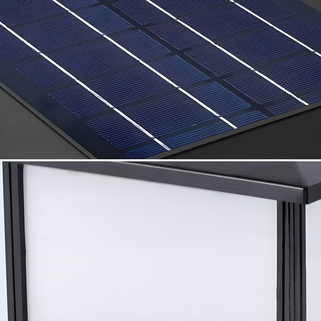 Solar-Pfostenleuchte für den Außenbereich – Moderne Gartenlampe für Gehwege und Terrassen