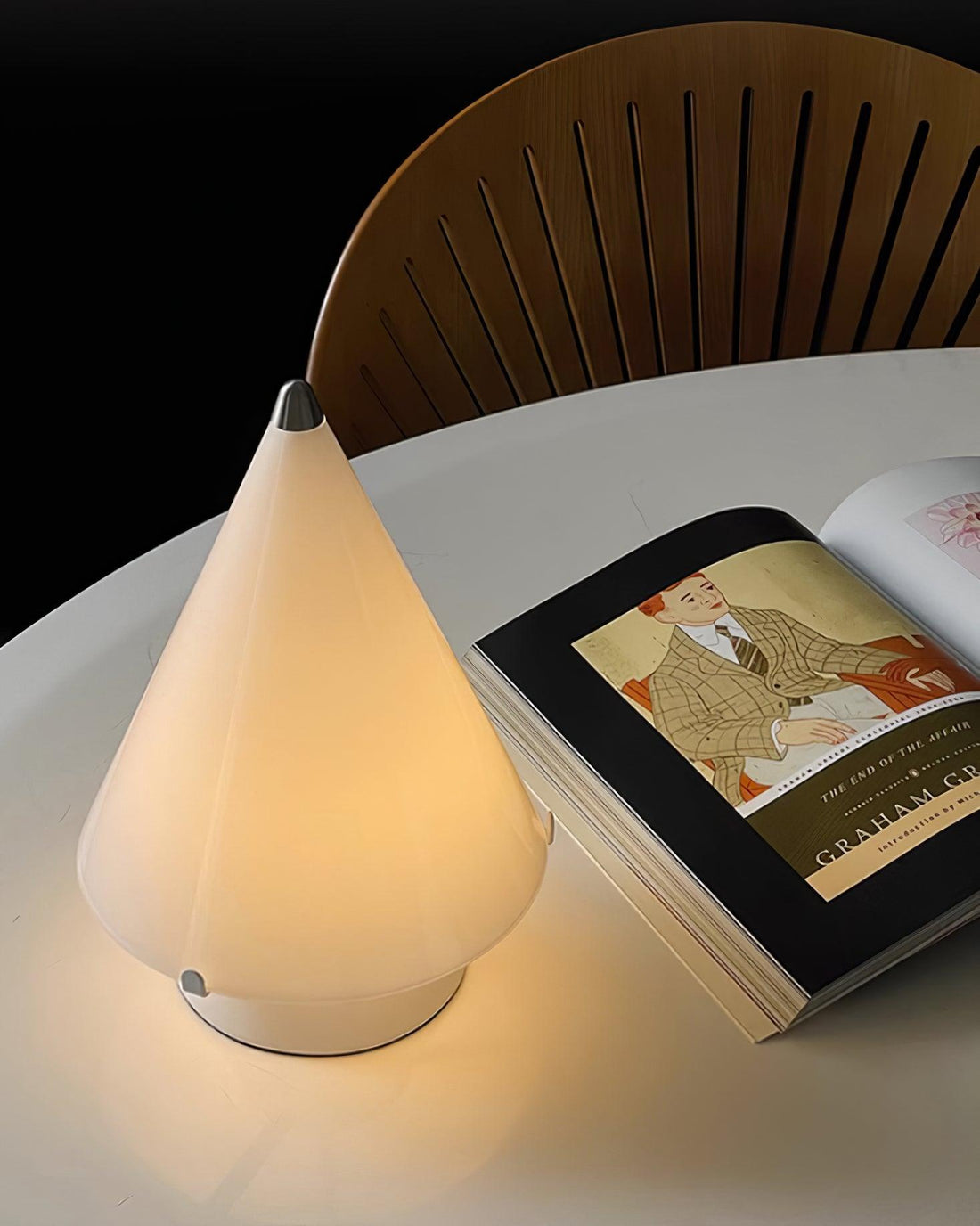 Tischleuchte - Elegante Glaslampe für Wohnzimmer &amp; Schlafzimmer