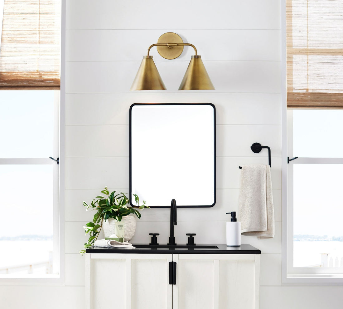Korvi Metal Cone Wall Lamp - Classic Multi-Head Tapered Wall Sconce