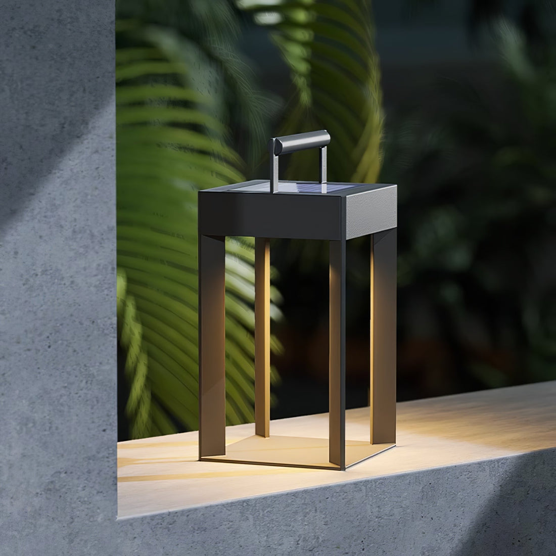 Solarlaterne Außenlampe - Geometrisches LED-Licht für Garten &amp; Terrasse
