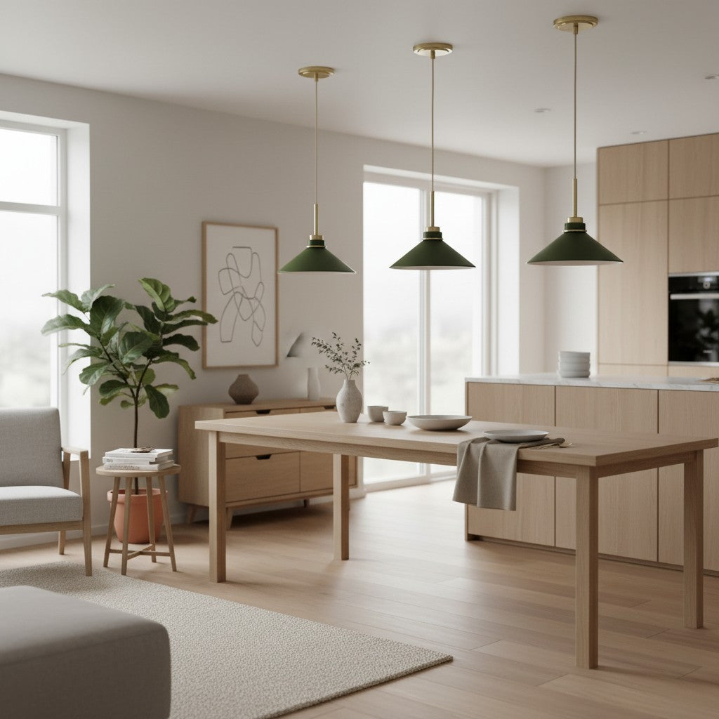 Aurenza Moderne Bauernhaus-Pendelleuchte – Verstellbarer Schirm für warmes Ambiente