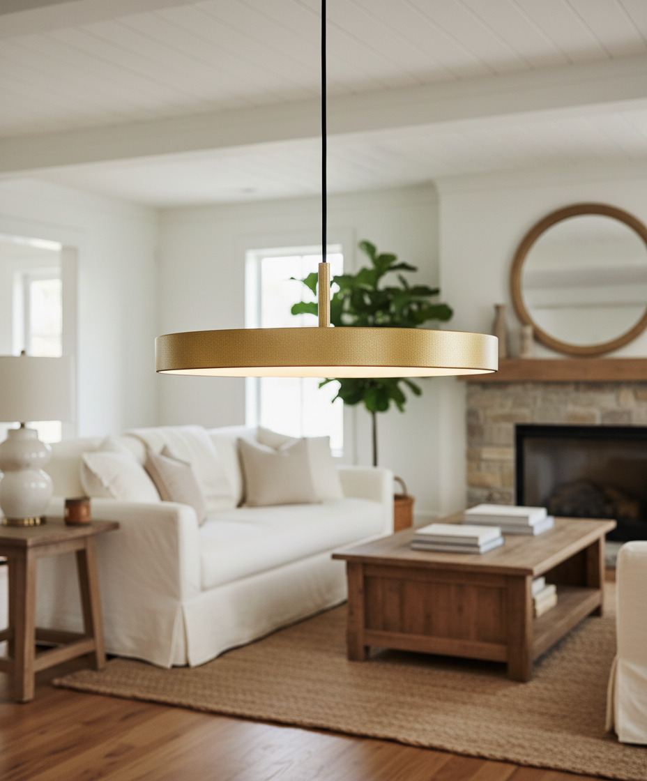 Asteria Minimalist Metal and Acrylic LED Pendant Light
