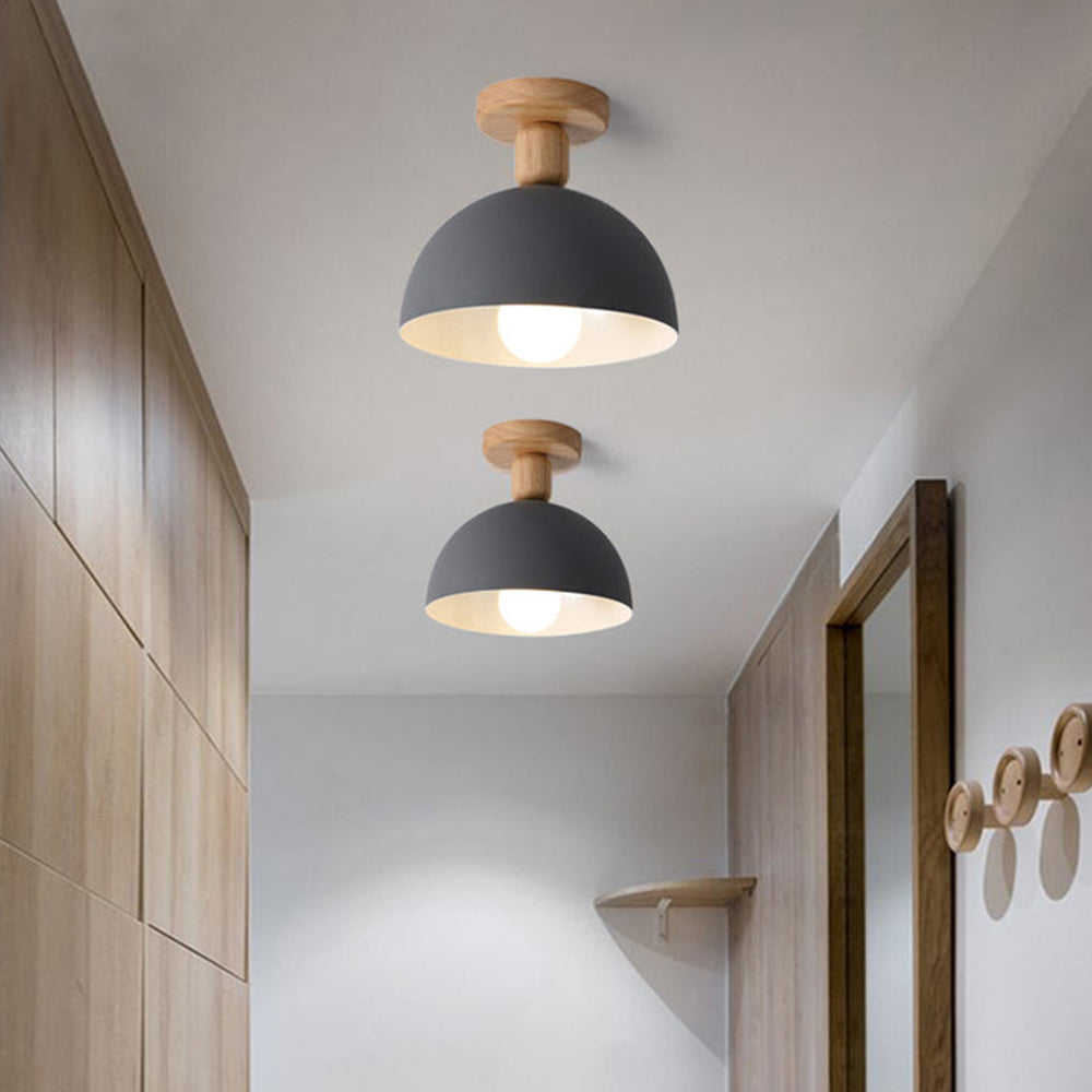 Modern Iron Ceiling Light - Round Fixture for Hallway