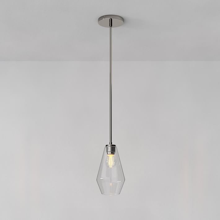 Merin Transparent Glass Sculpture Geometric Pendant Lamp