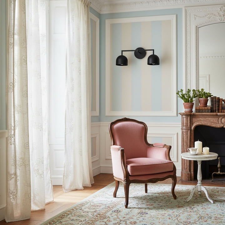 Metio Dome Farmhouse Vanity Wall Light Colorful Metal Sconce