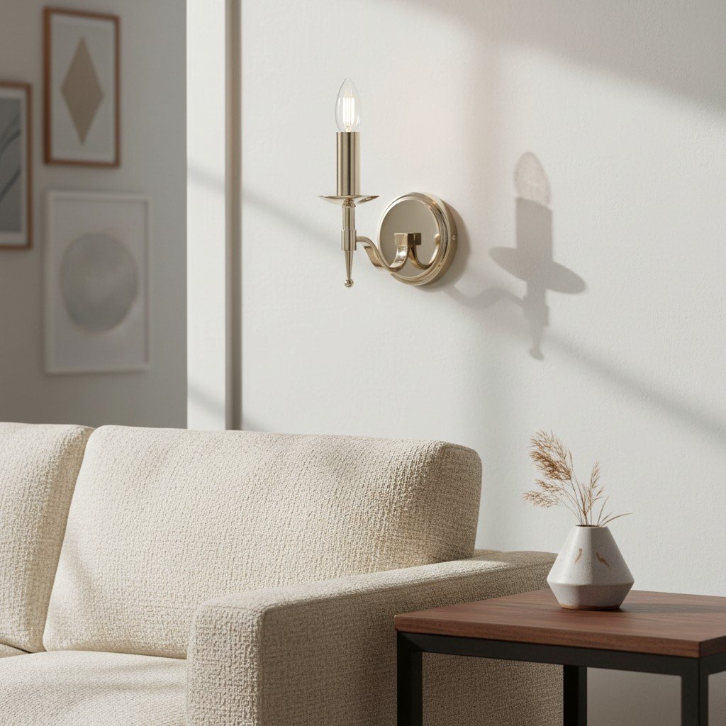 Tela Classic Wall Sconce Metal Wall Light - Elegant Wall Sconce Ideal for Hallway or Living Room