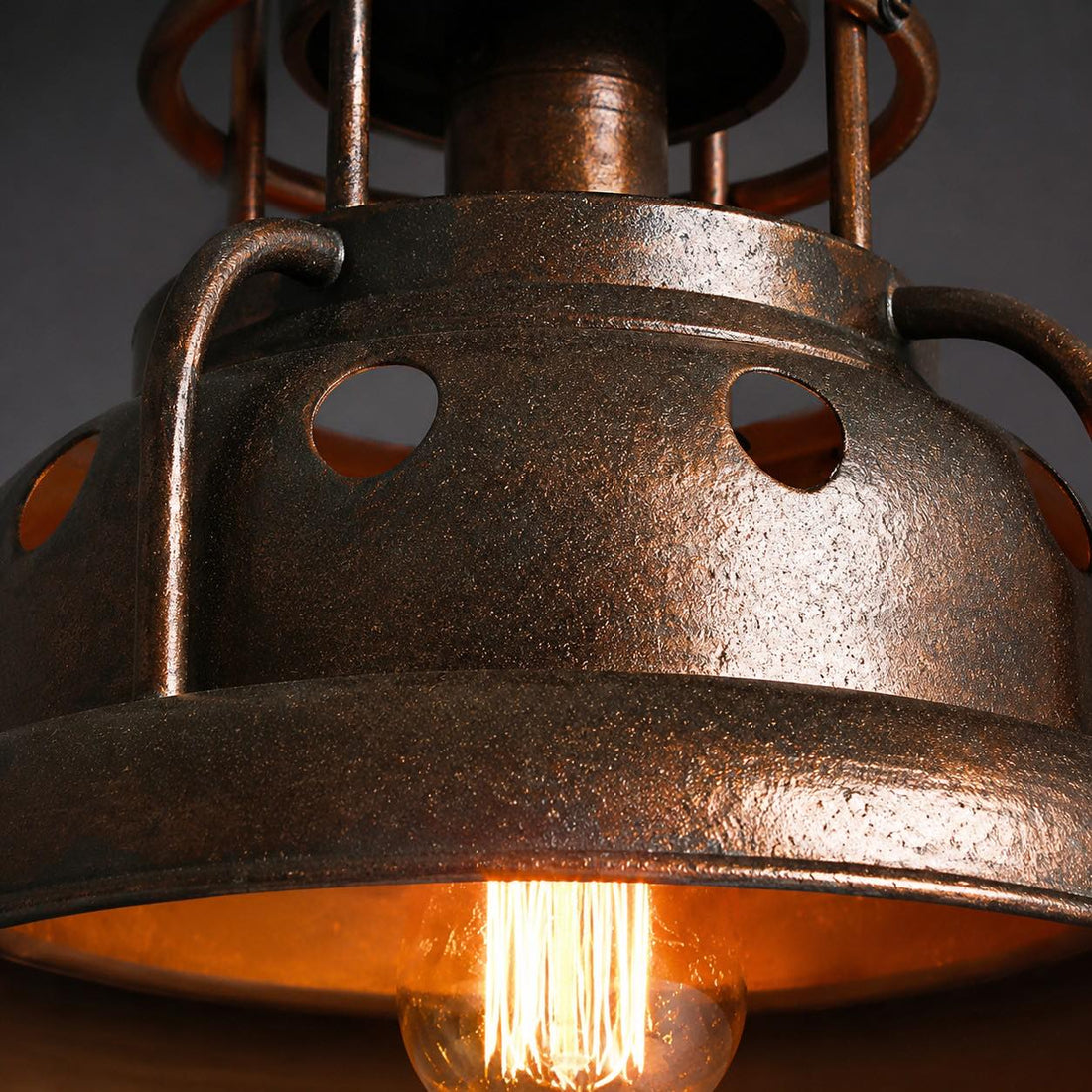 Vintage Industrial Iron Pendant Light