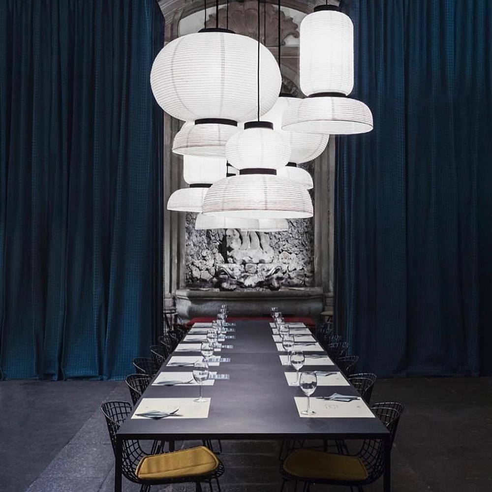 Modern Pendant Swag Lamp - Rice Paper Lamp for Bedroom