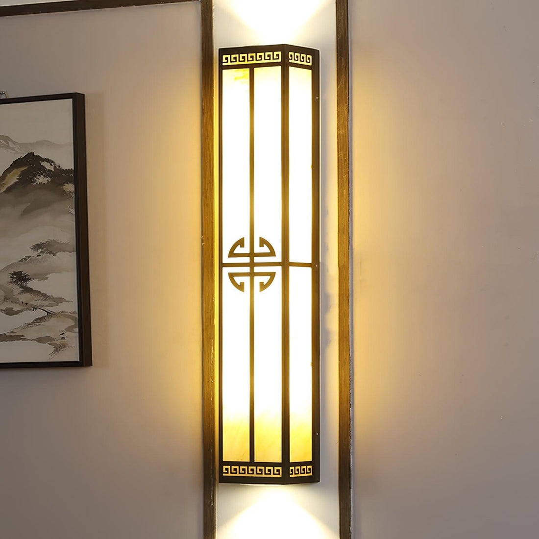 Schneeflocken-Wandleuchte aus Gipsmetall – quadratische, elegante Lampe für den Außenbereich