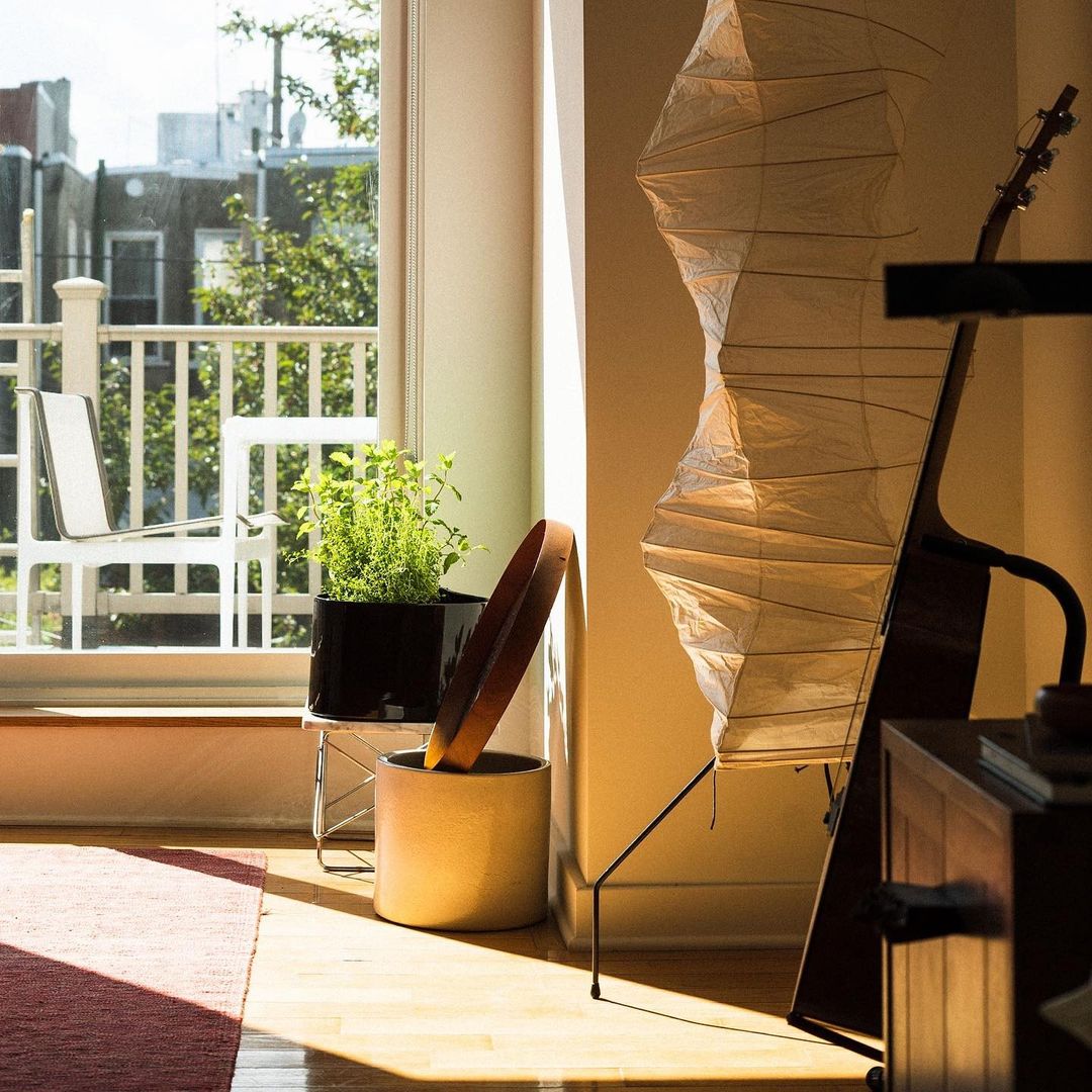 Rice Paper Floor Lamp - Bamboo Frame Soft Light for Living Room