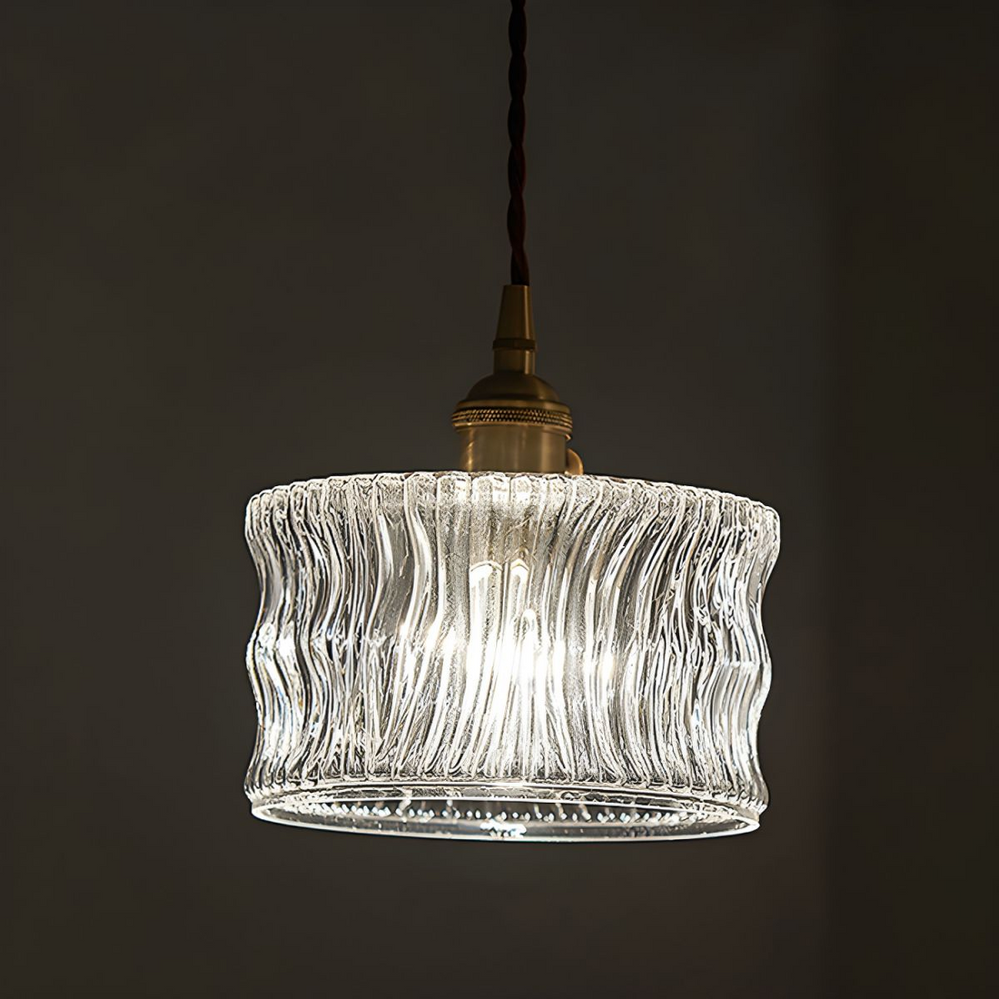 Modern Glass Shade Pendant Fixture - Classy Light for Dining Living
