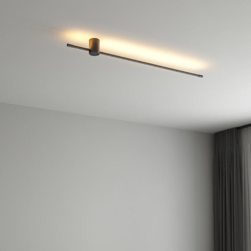 Tube Schwarze lineare drehbare Wandleuchte