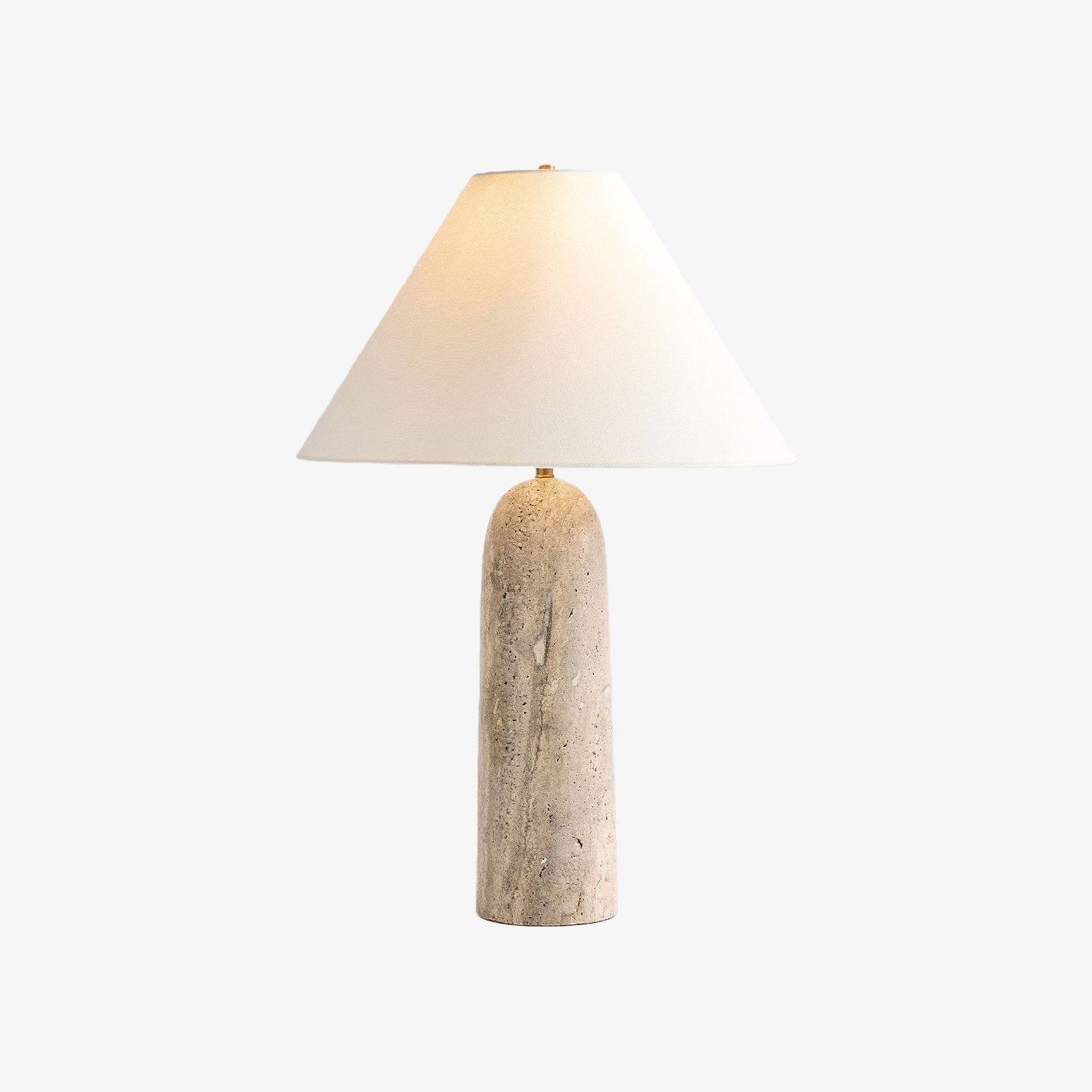 Albi Minimalist Marble Table Lamp – Elegant Fabric Shade Suitable for Any Room