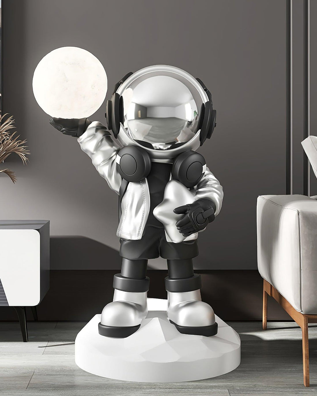 Stehlampe mit eingebautem Akku – Stehlampe ideal für Weltraum-Enthusiasten