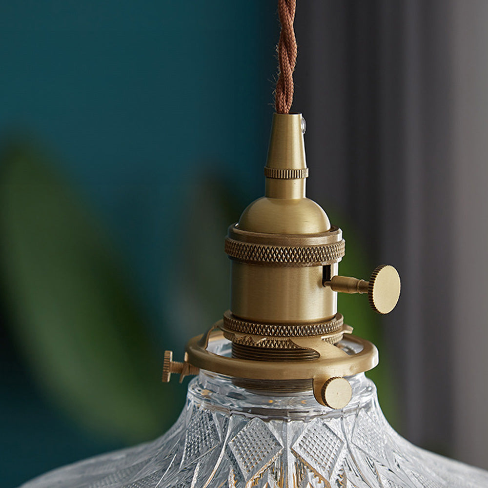 Small Glass Pendant Light - Modern Kitchen Island Lighting Minimalist
