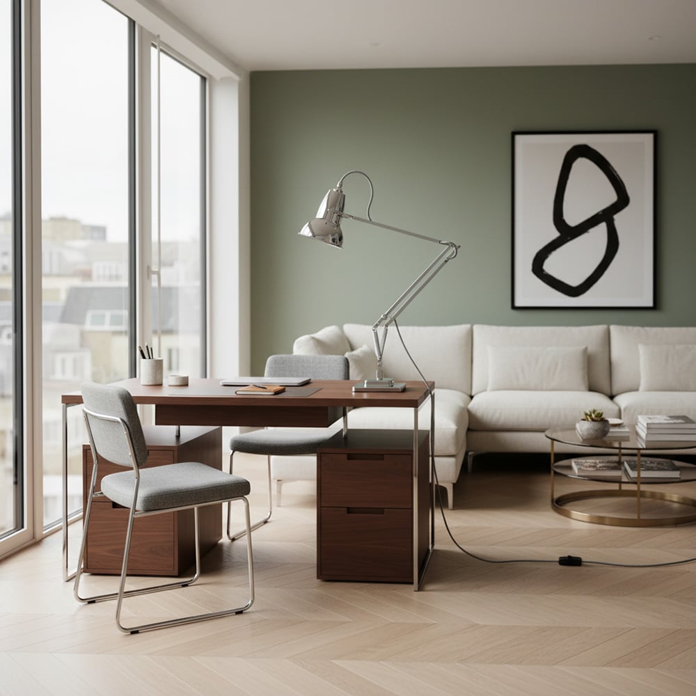 Classic Multicolor Desk Lamp - Adjustable Spring-Arm for Study Room