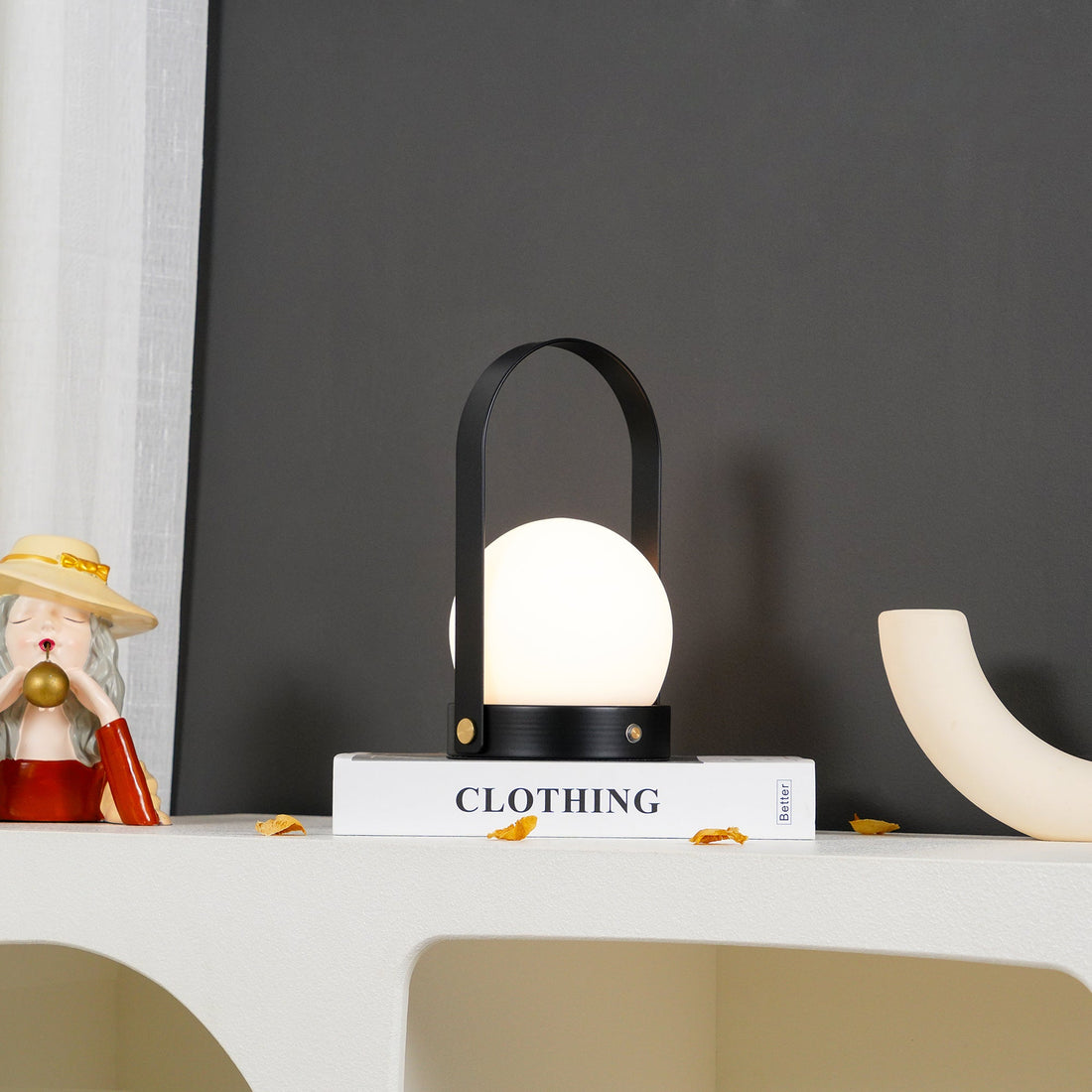 Tragbare Akku-Tischlampe – Moderne Lampe für Schreibtisch und Schlafzimmer